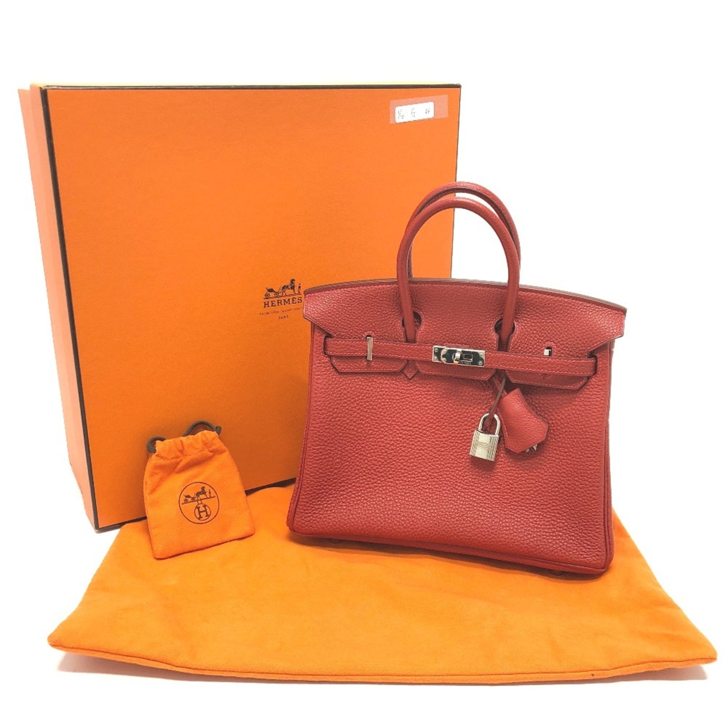 Hermès Red Leather Birkin 25
