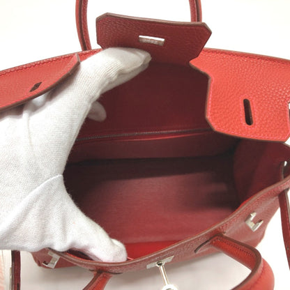 Hermès Red Leather Birkin 25