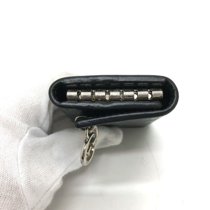 Gucci Black Leather Gg Pattern