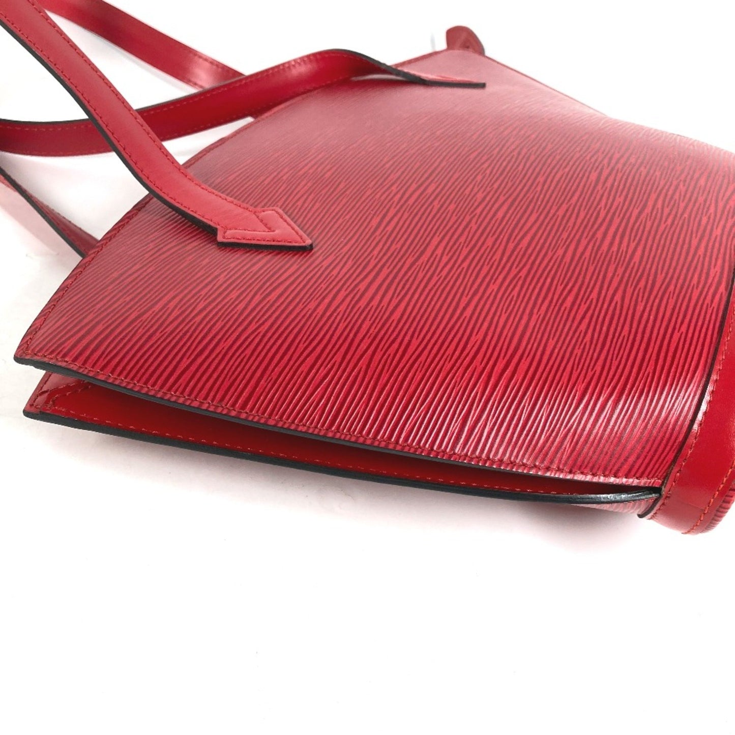 Louis Vuitton Red Leather Saint Jacques