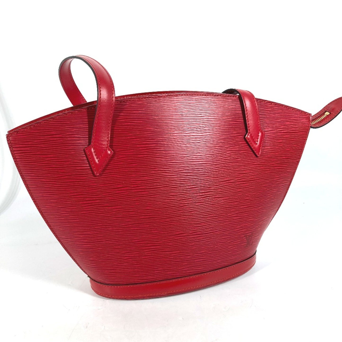 Louis Vuitton Red Leather Saint Jacques