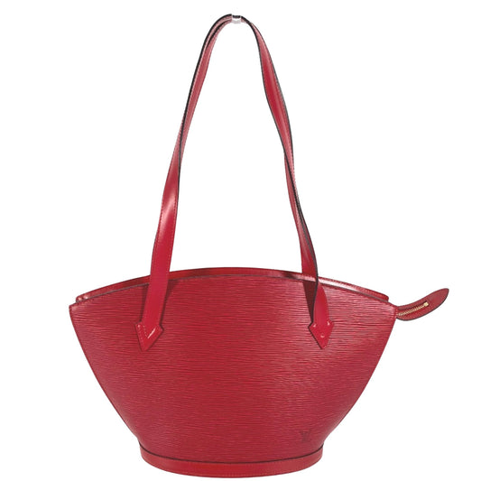 Louis Vuitton Red Leather Saint Jacques