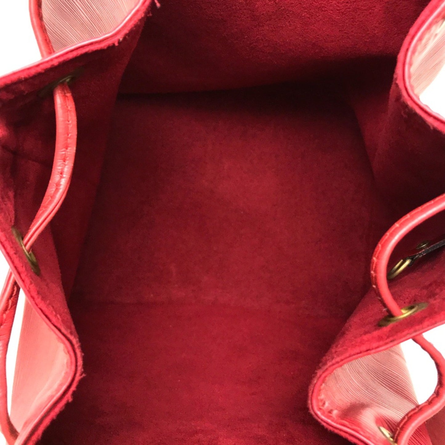 Louis Vuitton Red Leather Noé Pm