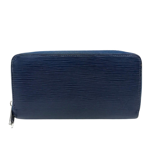 Louis Vuitton Blue Leather Zippy Wallet