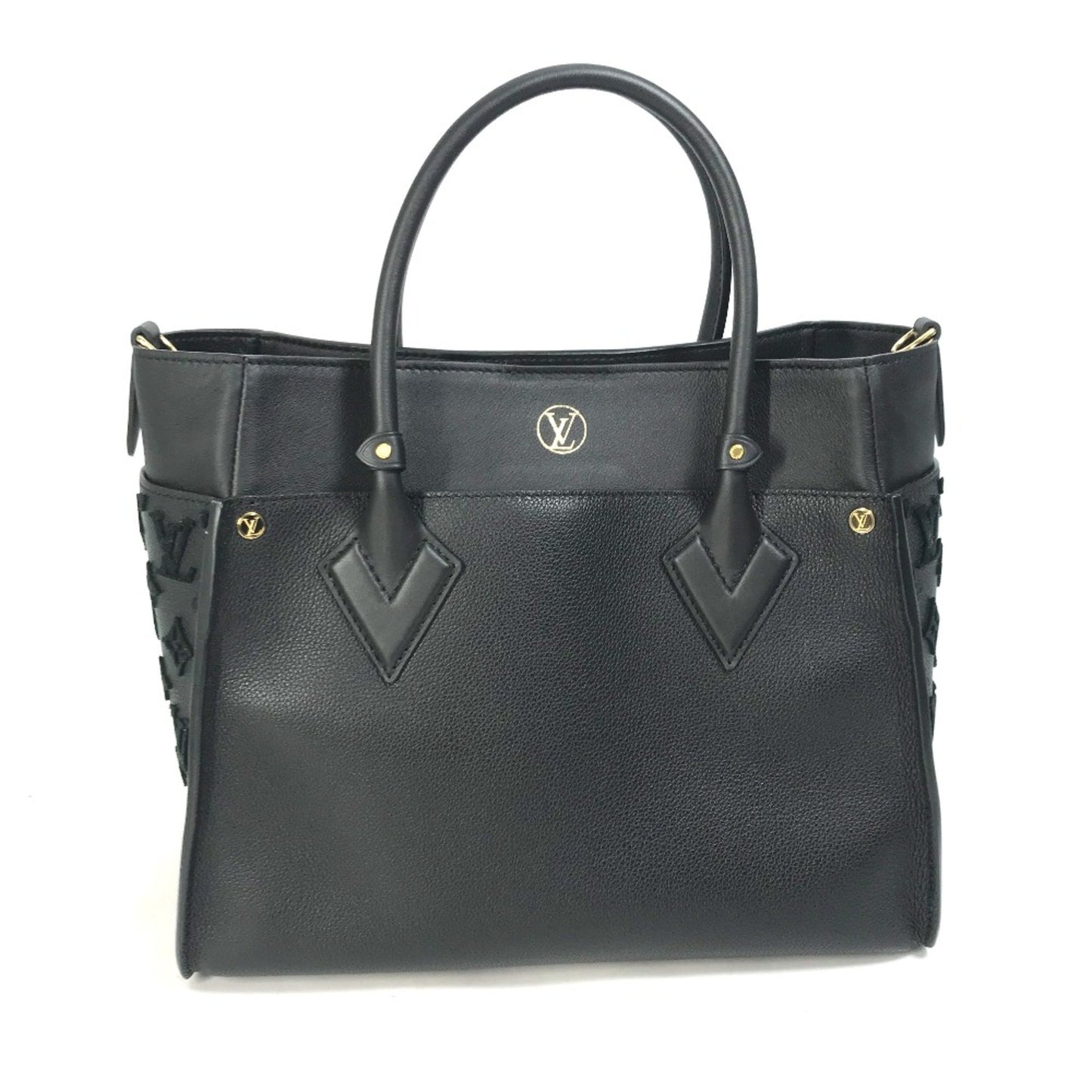 Louis Vuitton Black Leather On My Side