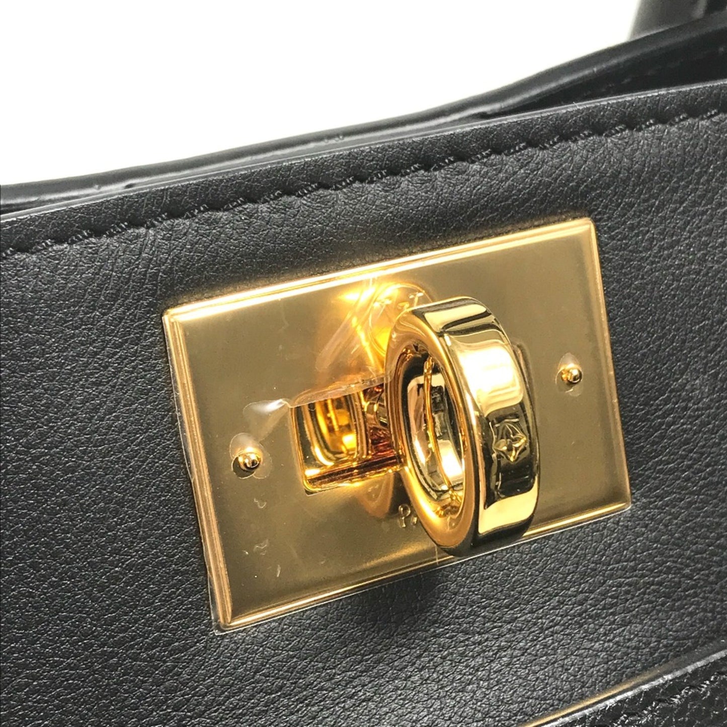 Louis Vuitton Black Leather On My Side