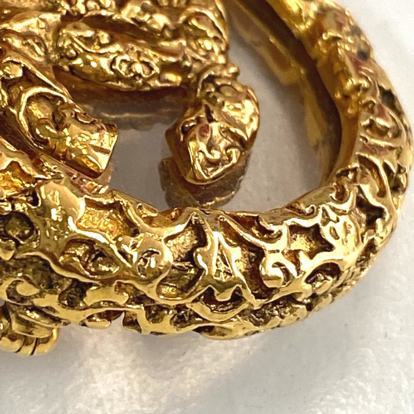 Chanel Gold Gold Plated Logo Cc