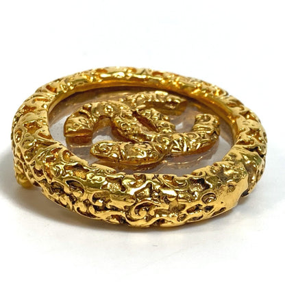 Chanel Gold Gold Plated Logo Cc