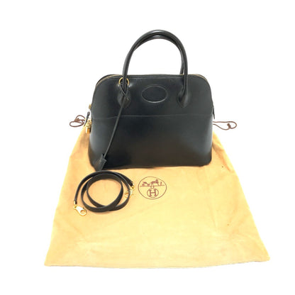Hermès Black Leather Bolide