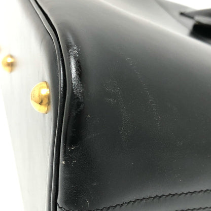 Hermès Black Leather Bolide