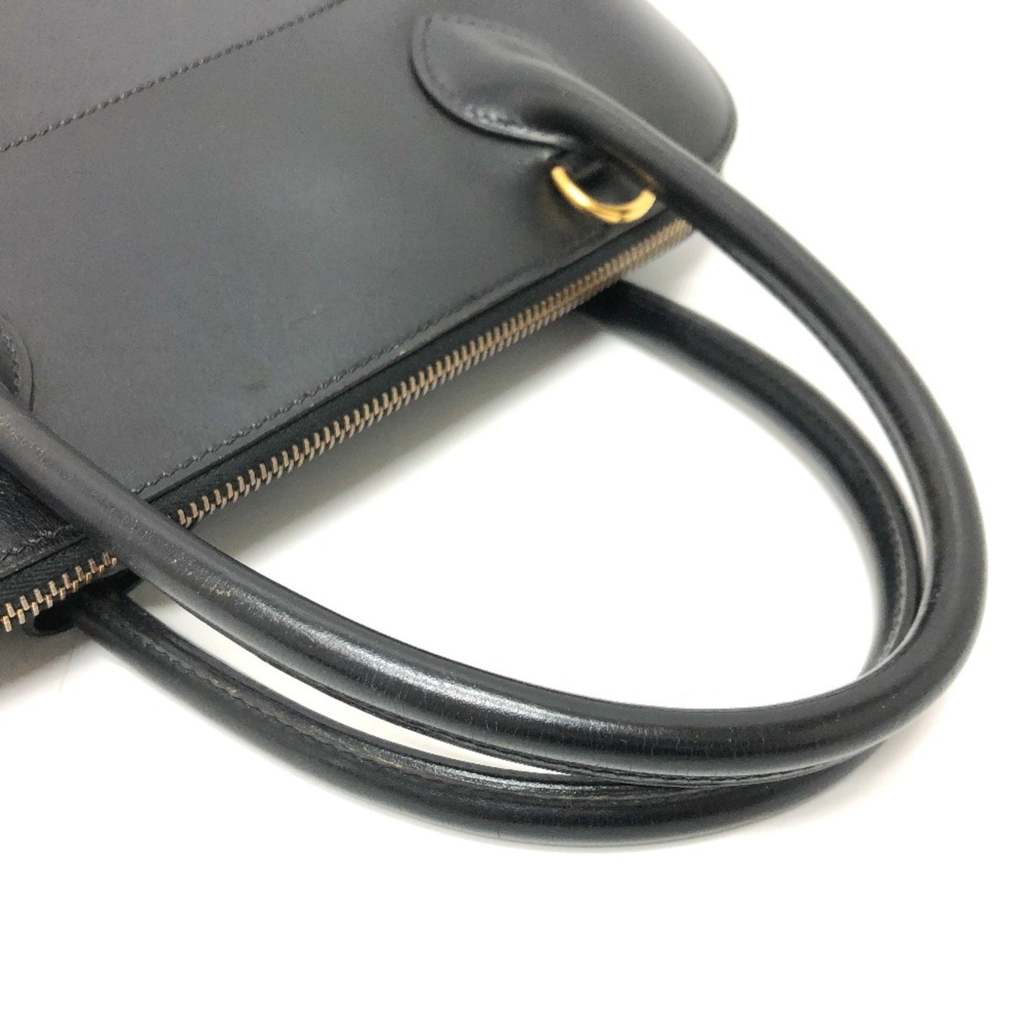 Hermès Black Leather Bolide