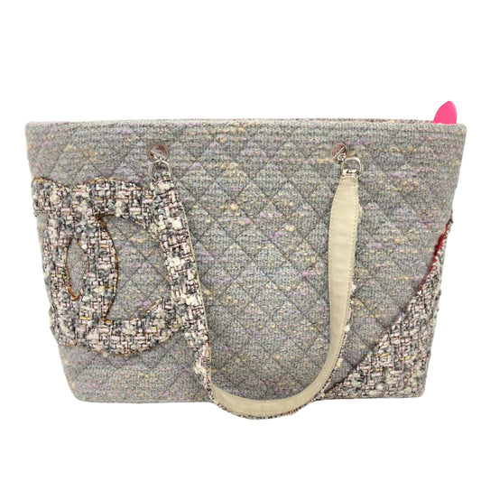 Chanel Gray Tweed Cambon