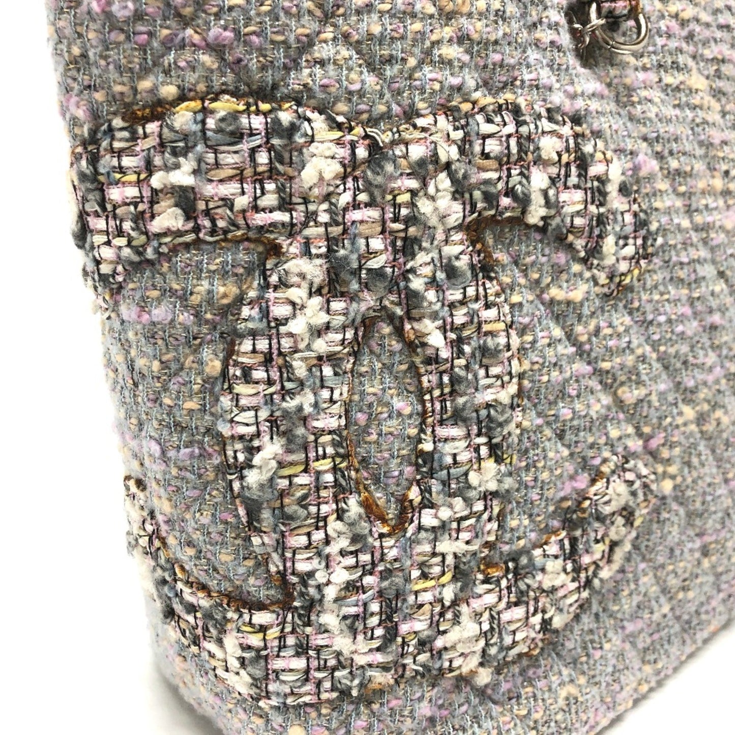 Chanel Gray Tweed Cambon