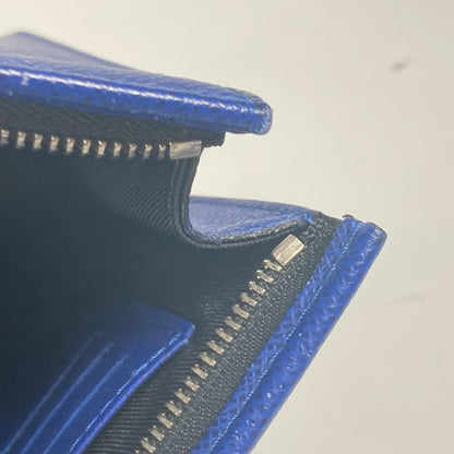 Louis Vuitton Blue Leather Pochette Voyage
