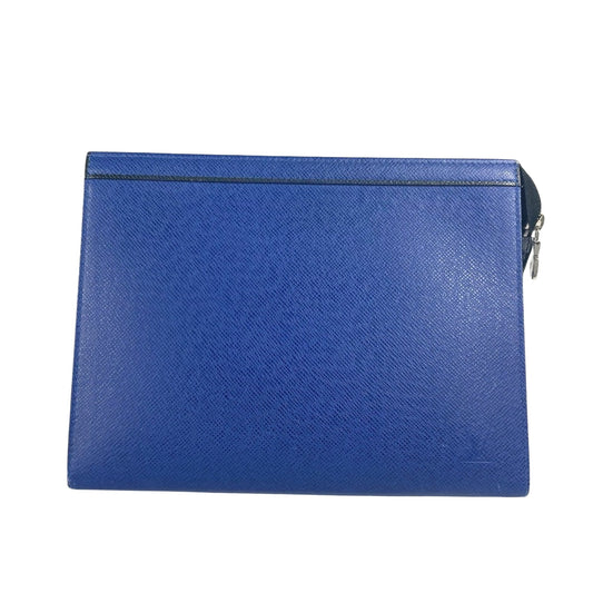 Louis Vuitton Blue Leather Pochette Voyage