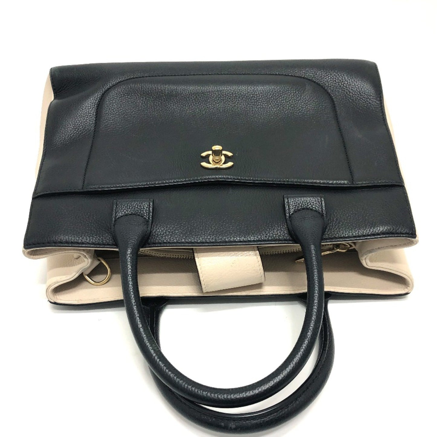 Chanel Black Leather Cabas
