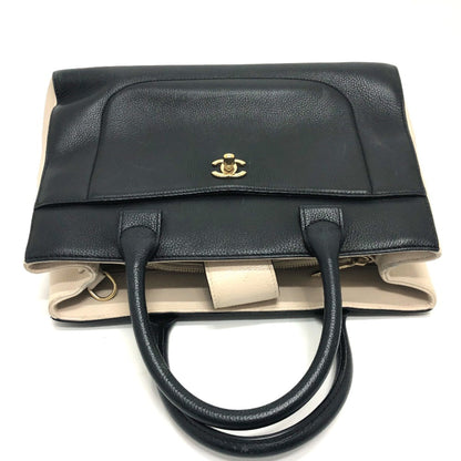 Chanel Black Leather Cabas