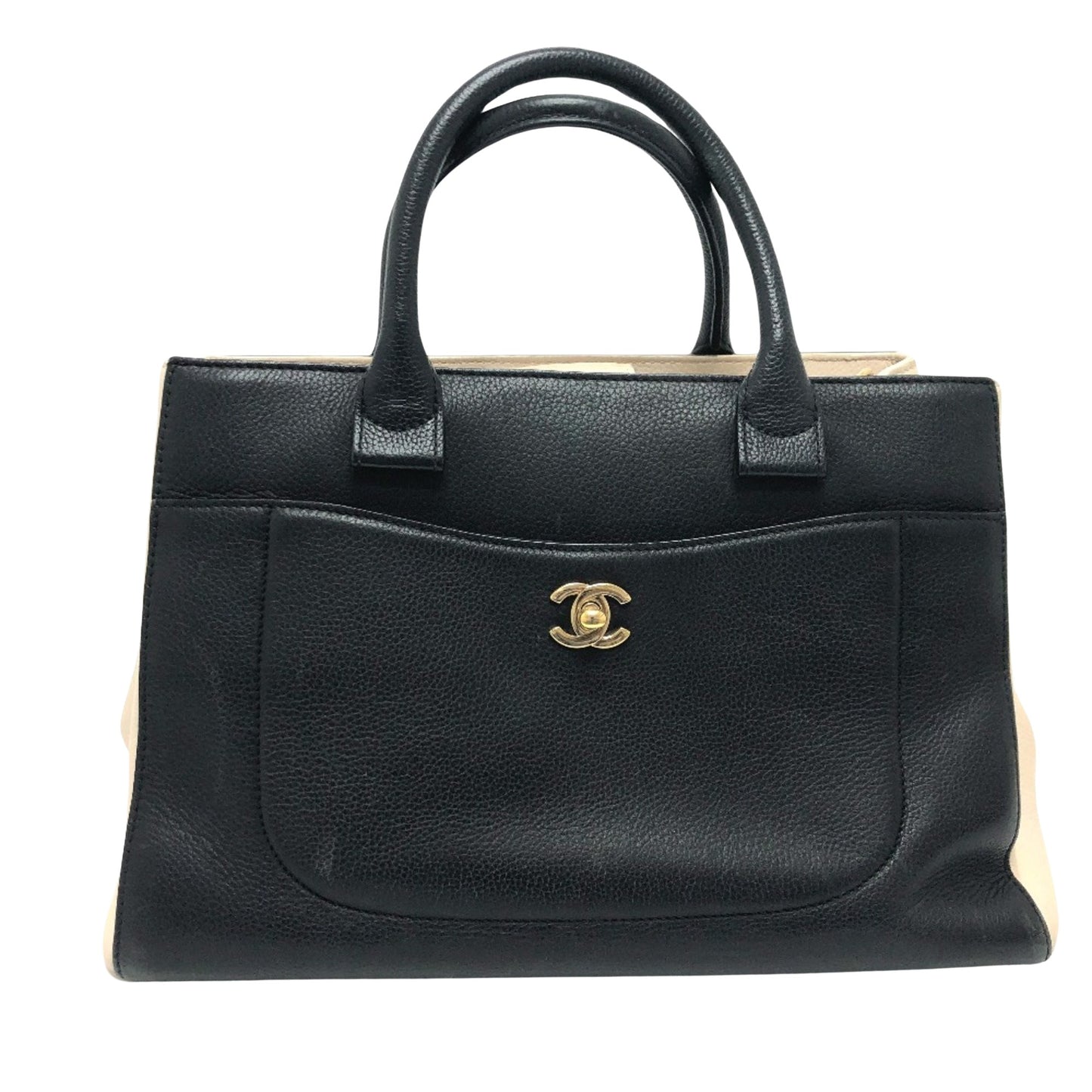 Chanel Black Leather Cabas