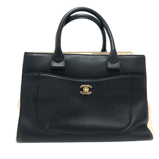 Chanel Black Leather Cabas