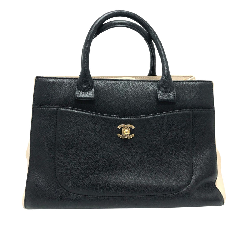 Chanel Black Leather Cabas
