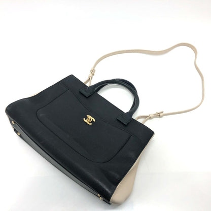 Chanel Black Leather Cabas