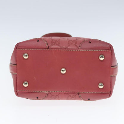 Gucci Pink Leather Gg Signature