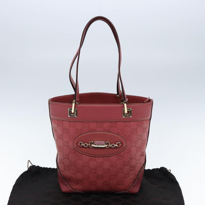 Gucci Pink Leather Gg Signature