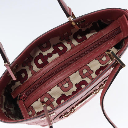 Gucci Pink Leather Gg Signature