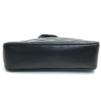 Chanel Black Leather Logo Cc