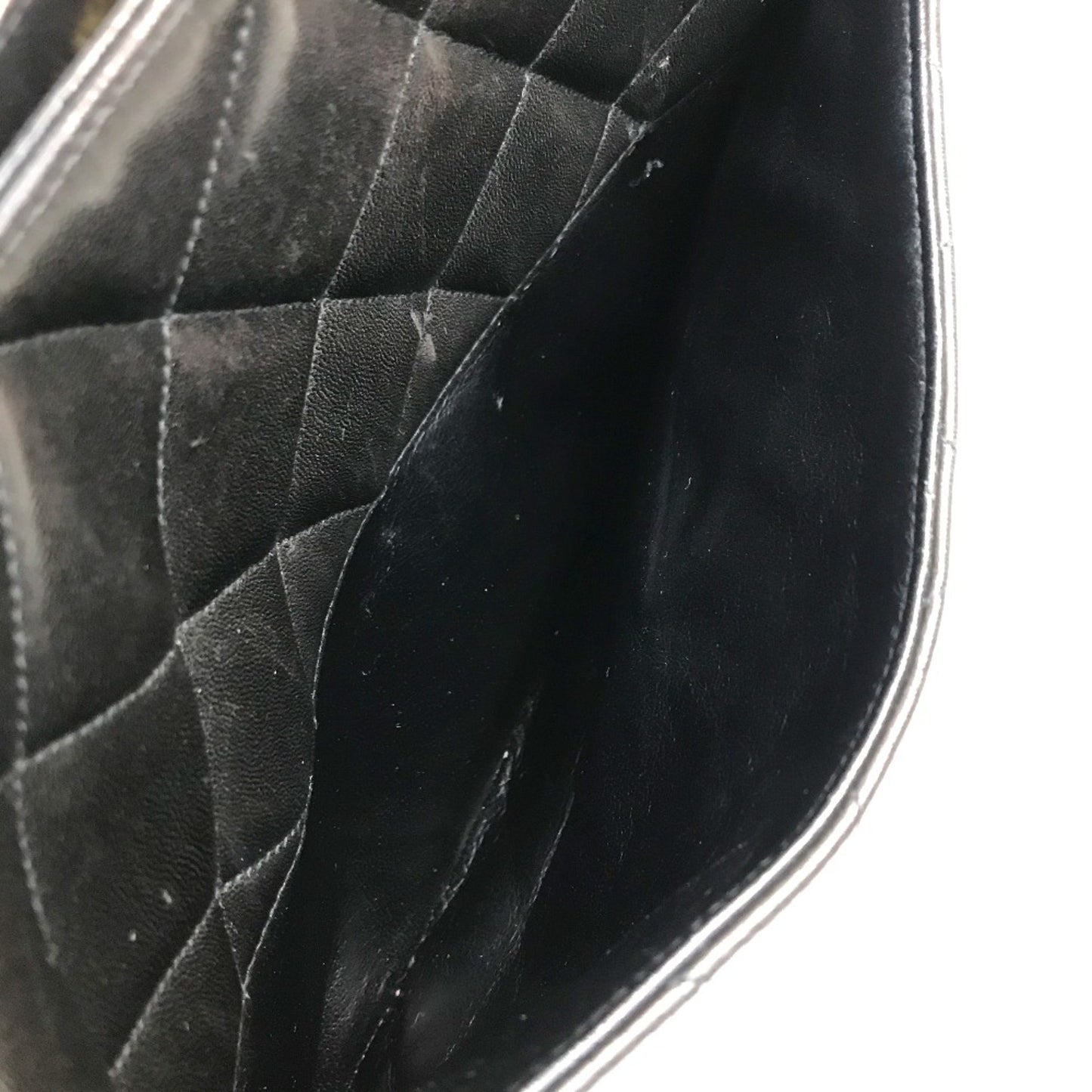 Chanel Black Leather Logo Cc