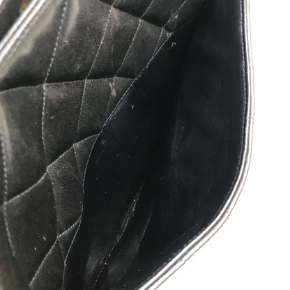 Chanel Black Leather Logo Cc