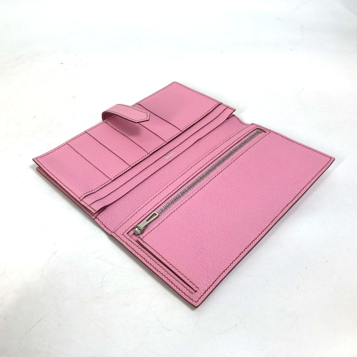 Hermès Pink Leather Béarn