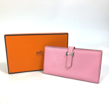 Hermès Pink Leather Béarn