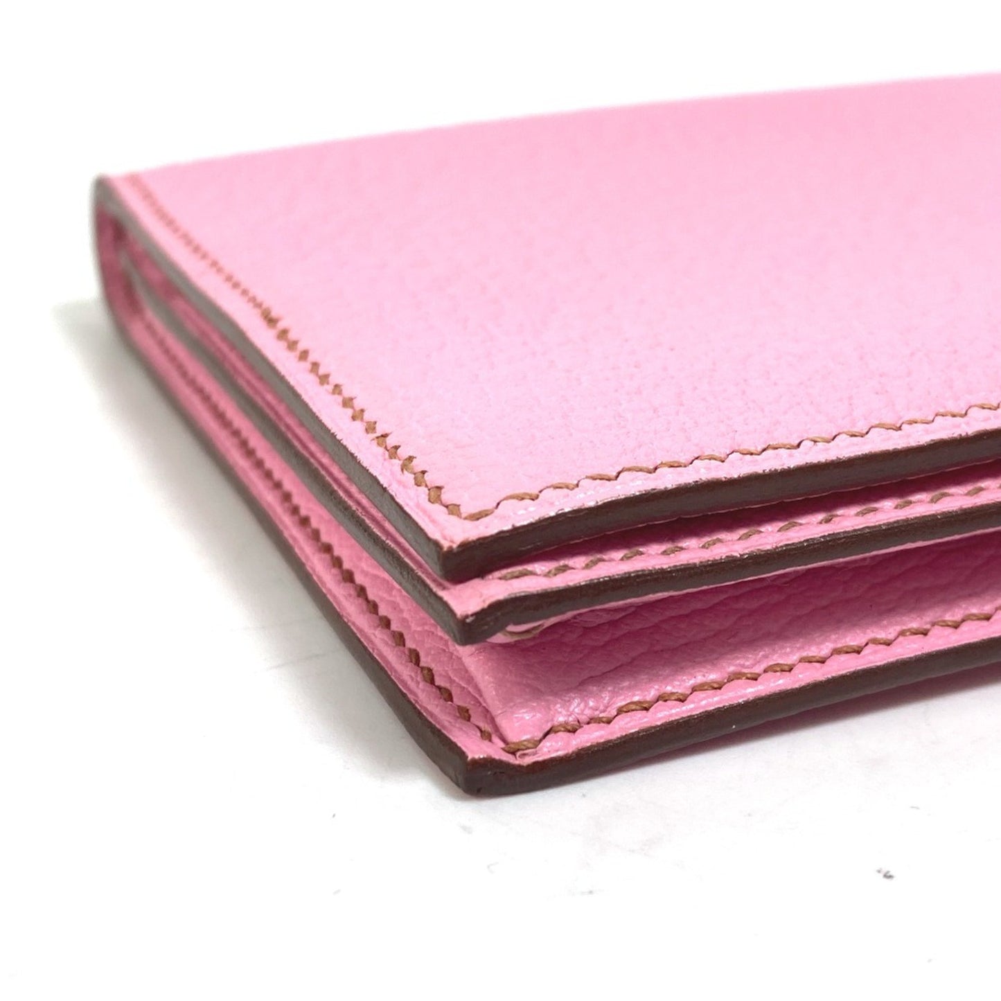 Hermès Pink Leather Béarn