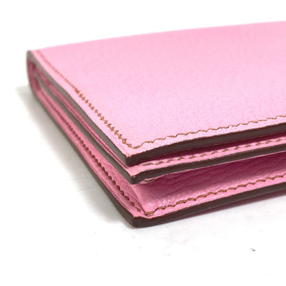 Hermès Pink Leather Béarn