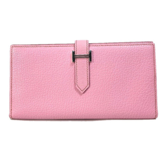 Hermès Pink Leather Béarn
