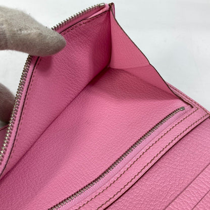 Hermès Pink Leather Béarn