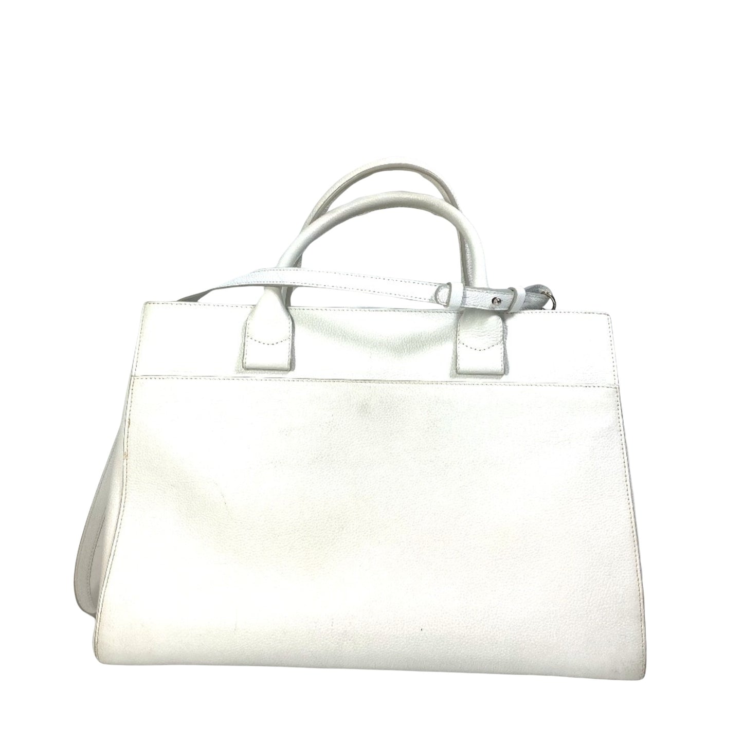 Chanel White Leather Cabas
