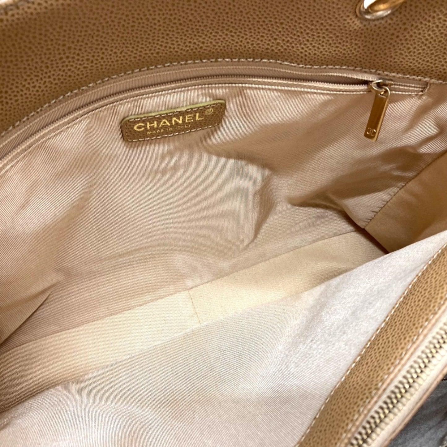 Chanel Brown Leather Shopping