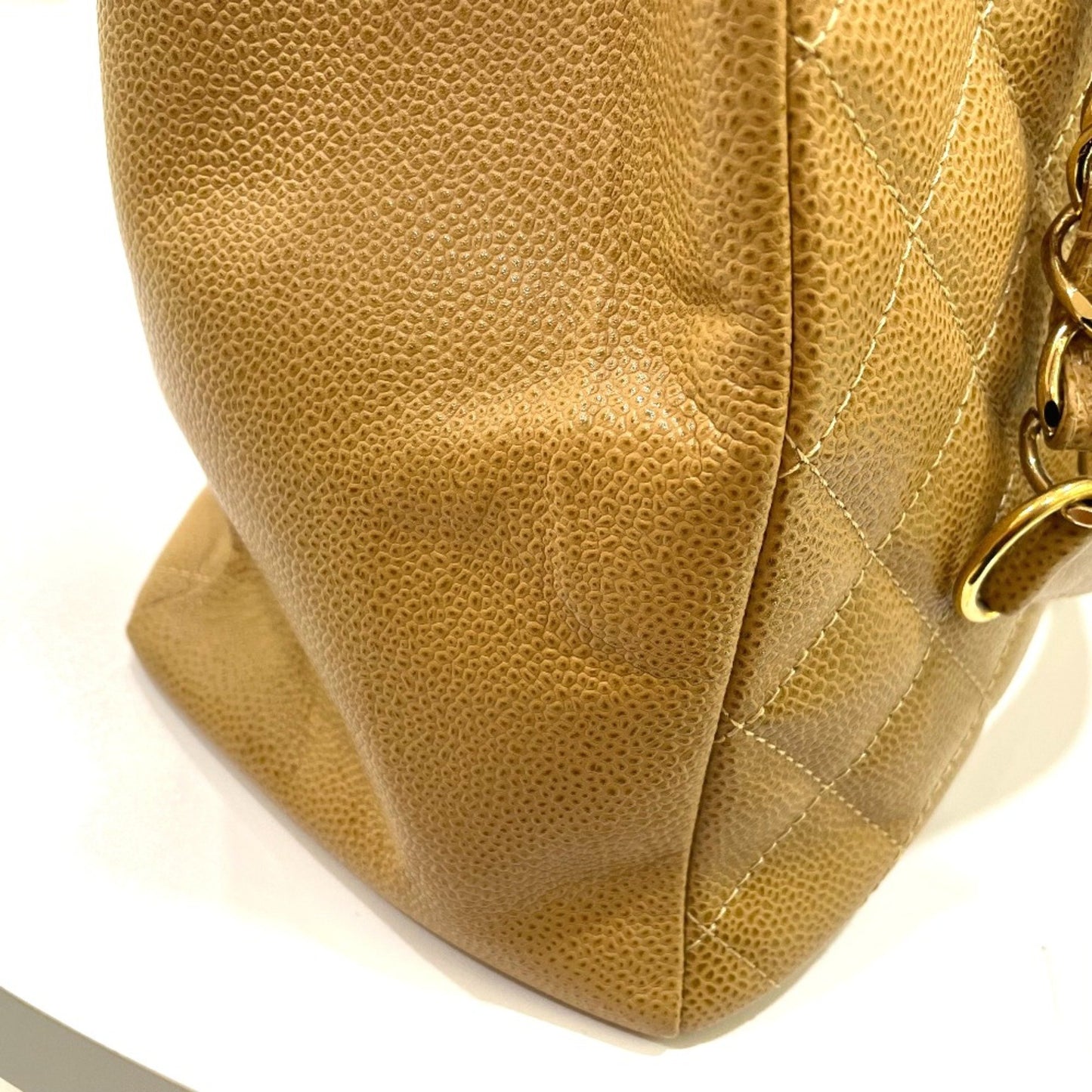 Chanel Brown Leather Shopping