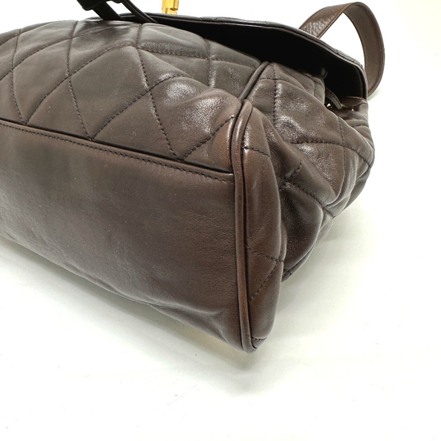 Chanel Brown Leather Duma