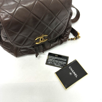Chanel Brown Leather Duma