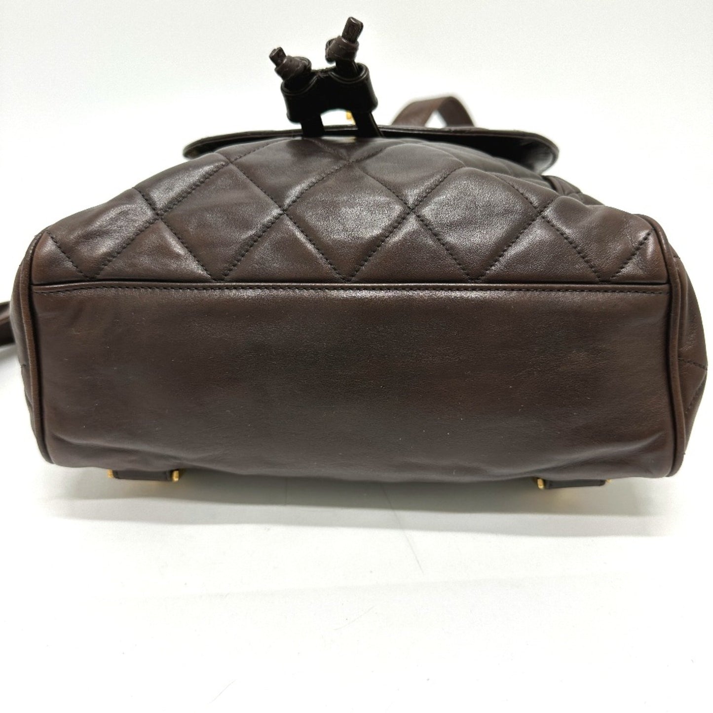 Chanel Brown Leather Duma