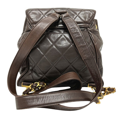 Chanel Brown Leather Duma