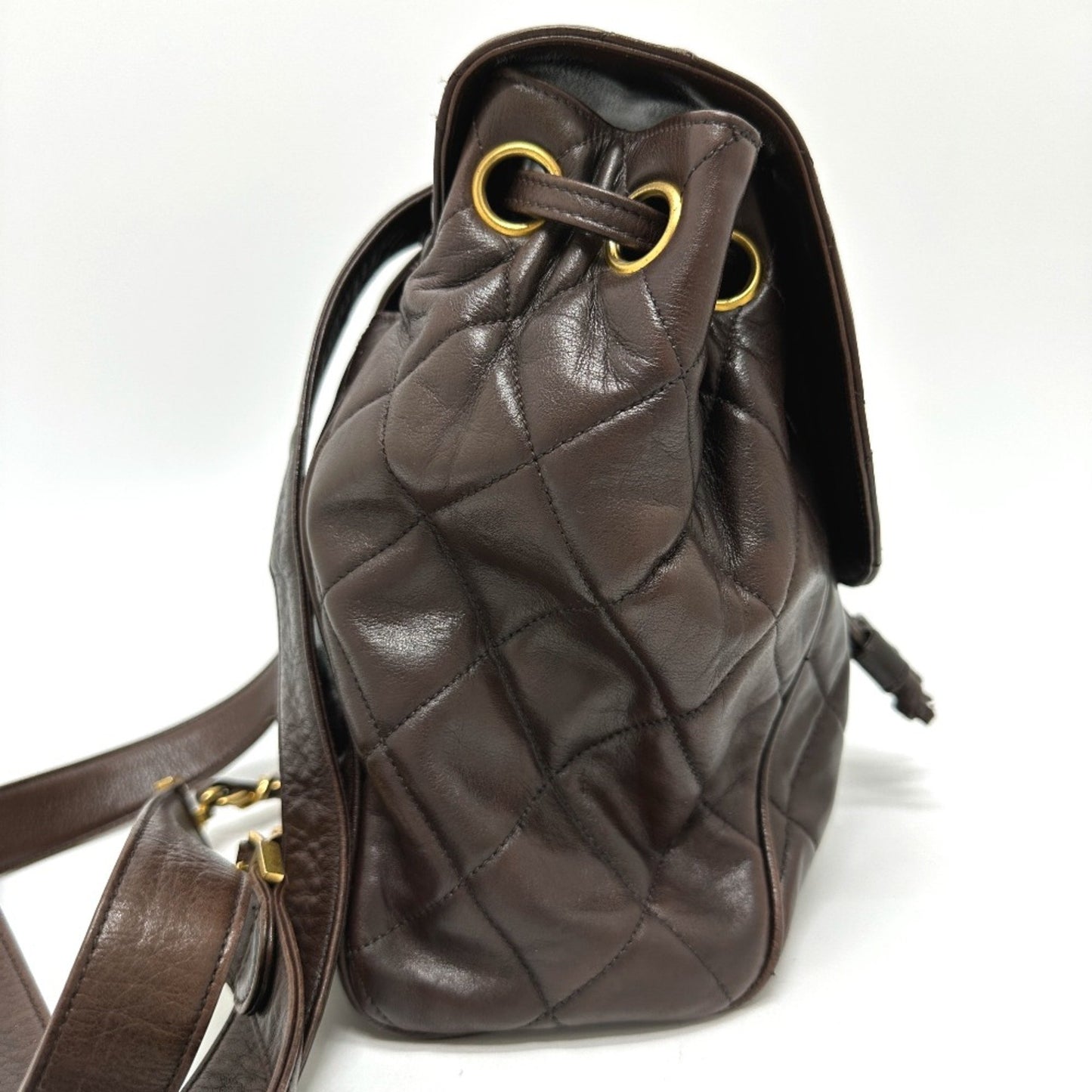 Chanel Brown Leather Duma
