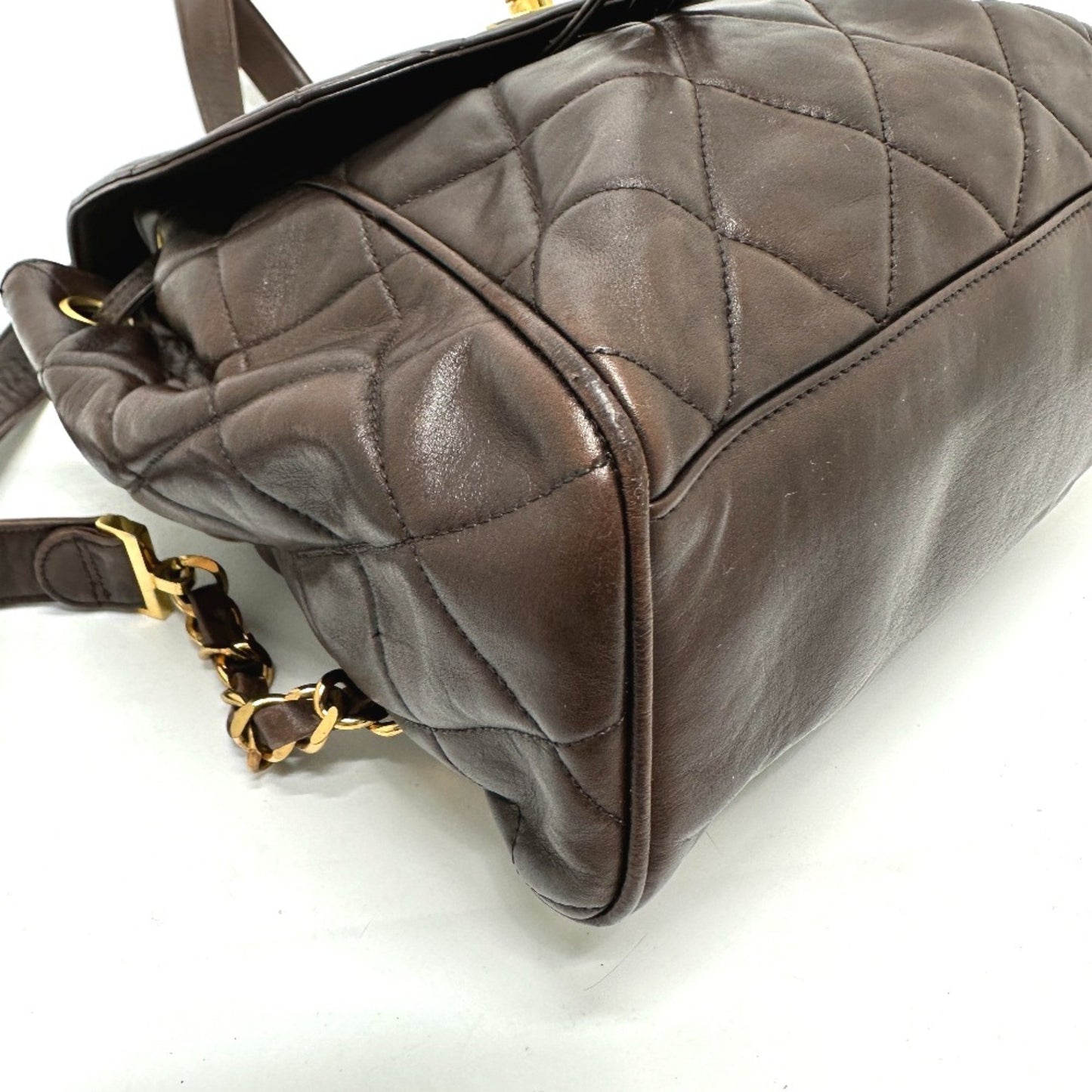 Chanel Brown Leather Duma