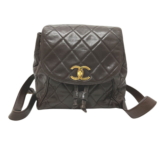 Chanel Brown Leather Duma