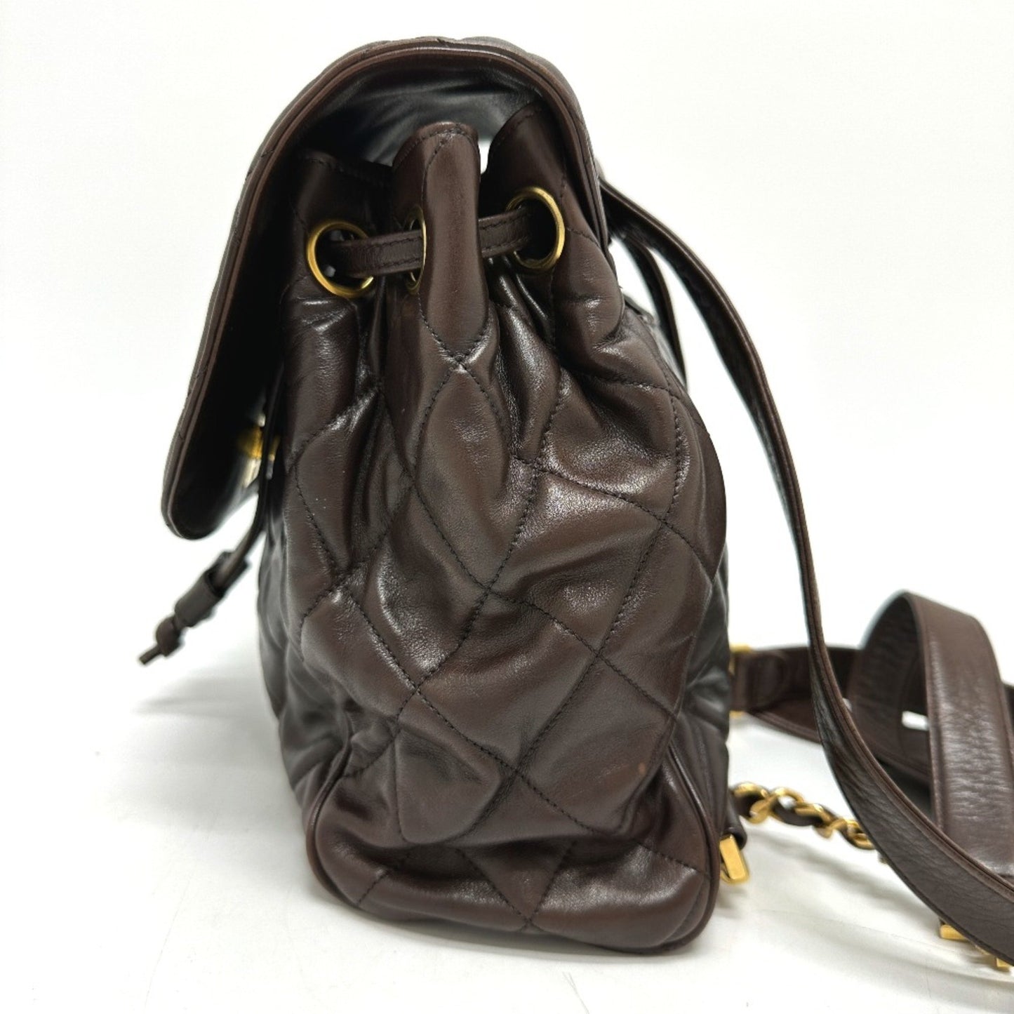 Chanel Brown Leather Duma