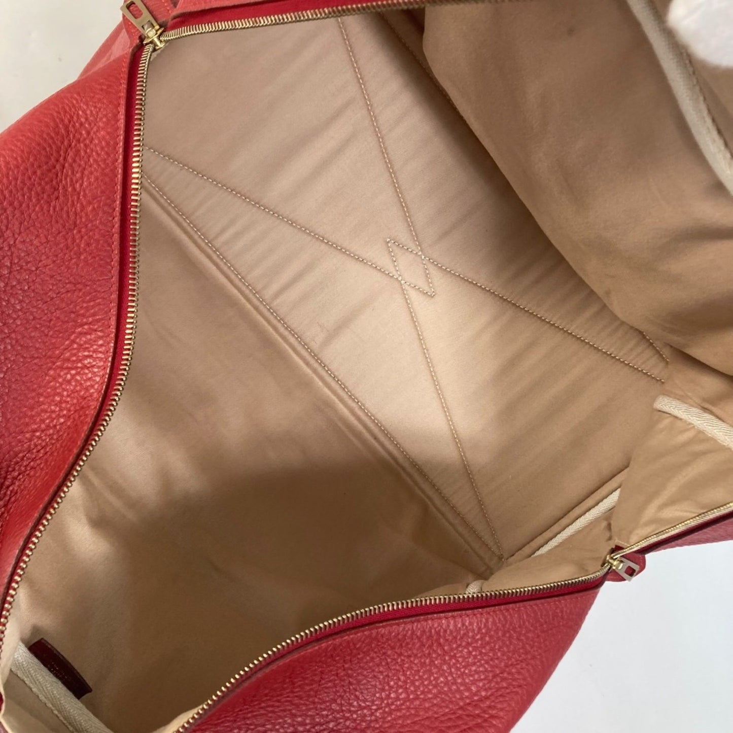 Hermès Red Leather Victoria