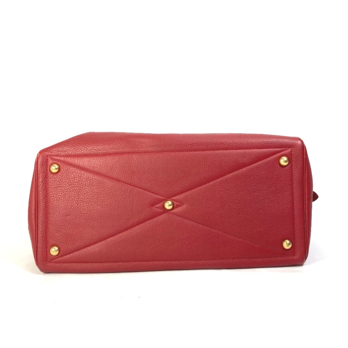 Hermès Red Leather Victoria
